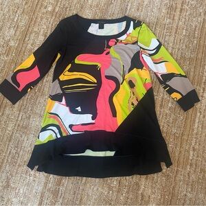 Eva Varro Abstract Tunic Top S